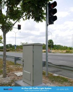 Hi-Flux LED Traffic Lights System - Mydin Hypermarket Seremban 2 | Negeri Sembilan Malaysia | Max LED Display Technologies (M) Sdn Bhd