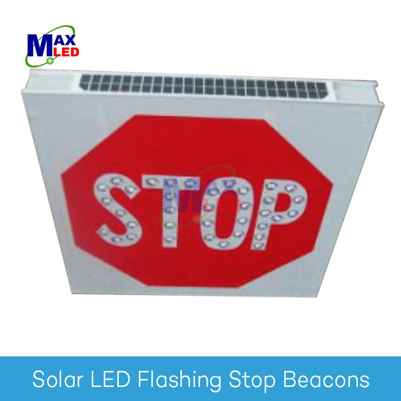 Solar LED Flashing Stop Beacons - MX-WSS-701B | LED Traffic Lights Malaysia | Max LED Display Technologies (M) Sdn Bhd