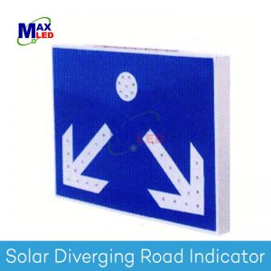 Solar Road Safety Traffic Signs Malaysia - Diverging Road Indicator | | LED Traffic Signal Lights | Max LED Display Technologies (M) Sdn Bhd